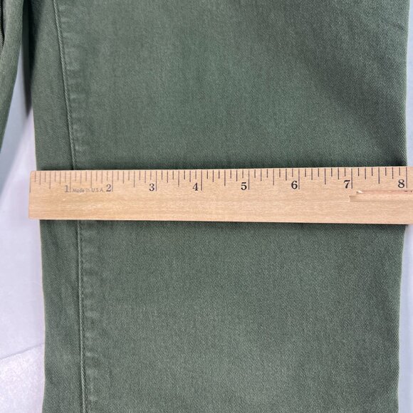 Good American Jeans Women's 26x26* Good Classic Straight Crop Green Denim Tag 27 - Picture 13 of 16